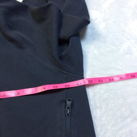 Old Navy Hoodie Jacket Sweatshirt Sz M Womans Navy Blue Dynamic Fleece Full Zip - Picture 8 of 11